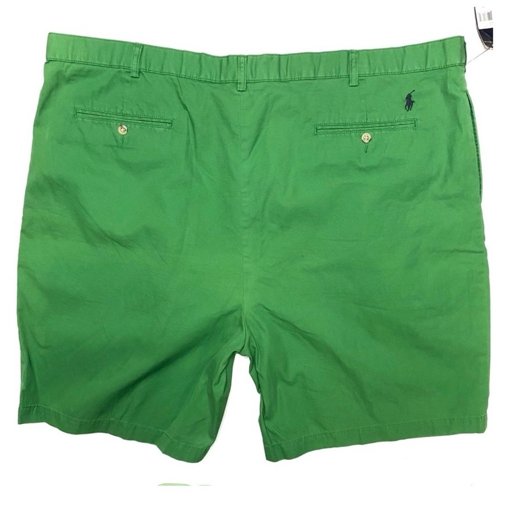 Polo Ralph Lauren Mens Green Tyler Big Pleated Cotton Chino Shorts NWT 48 - Picture 4 of 10